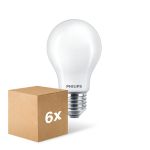 Mehrfachpackung 6x Philips Corepro LED Glühbirne E27 Birne Matt 8.5W 1055lm - 830 Warmweiß | Ersatz für 75W