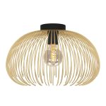 Eglo Deckenleuchte Venezuela Schwarz, Gold | Geeignet für E27