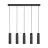 Nordlux Pendelleuchte Tilo Metall Schwarz | IP20 - Geeignet für 5x GU10