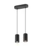 SLV Asto Aluminium Schwarz | Geeignet für 2x GU10